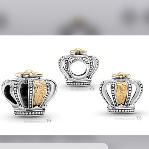 Pandora Two-Toned Regal Crown Charm